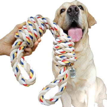 Mersjo Šarpač za psa s čvorovima 60cm CHEW TOY XXL