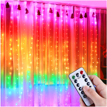 Cool Mango višebojna LED svjetlosna zavjesa za dekoraciju, 300 svjetala, USB, 8 načina - Colorlights