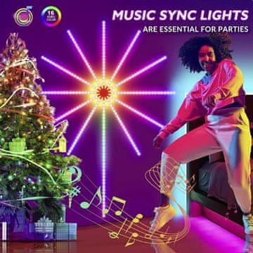 Cool Mango LED svjetla u bojama vatrometa s USB napajanjem i daljinskim upravljačem - Firework