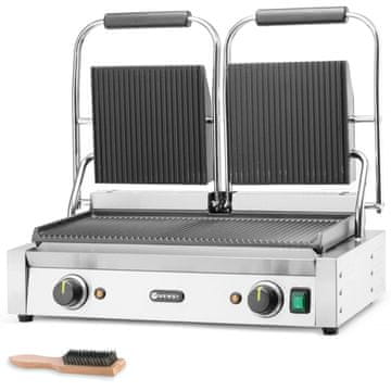 Hendi Kontaktni roštilj s dvostrukim žljebovima 3600W - 263709