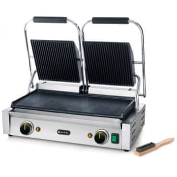 Hendi Kontaktni roštilj, utoreni vrh, glatko dno, 3600 W - 263808