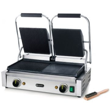 Hendi Kontaktni roštilj, dvostruko utoren, glatki, 3600 W - 263907