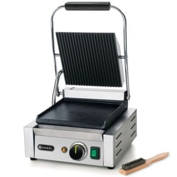 Hendi Kontaktni roštilj, utoreni vrh, glatko dno, 1800 W - 263600