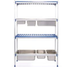 Hendi Aluminijski stalak za kuhinjske posude GN1/1, širine 112 cm