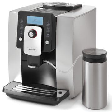 Hendi Automatski aparat za kavu One Touch s posudom za mlijeko od 600 ml SILVER 208984