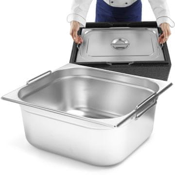 Hendi Gastronorm posuda GN 2/3 s uvlačivim ručkama 354x325x150mm 13L 817247