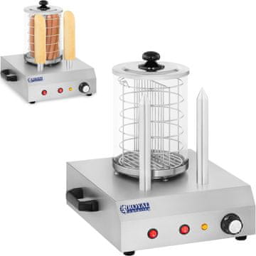 Royal Catering Uređaj za zagrijavanje 30 hrenovki, kobasica, 2 peciva, RCHW-350-2