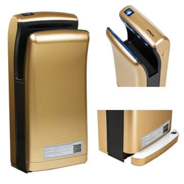Bari gold električni zidni sušilo za ruke 1200 W