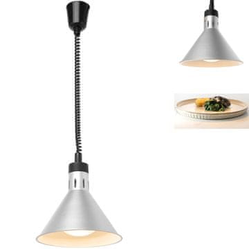 Hendi Lampa za zagrijavanje hrane - viseća konusna srebrna 250W