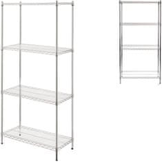 Hendi Sklopivi stalak za ostavu s otvorenim otvorima, 4 police x 125 kg