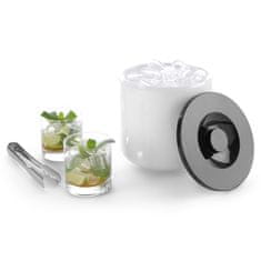 Bar Up Posuda za led bijela s crnim poklopcem 10L