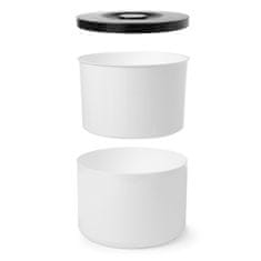 Bar Up Posuda za led bijela s crnim poklopcem 10L