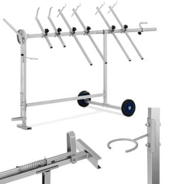 MSW Rotacijski stalak za kolica za bojanje 360 do 90 kg 6 krakova STANDARD