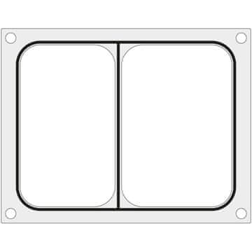 Hendi kalup za zatvaranje dvodijelne posude 227x178 mm - 805596