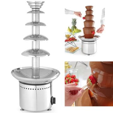 Hendi Fontana za čokoladni fondue, 5 razina, čelik, 265 W - 274156