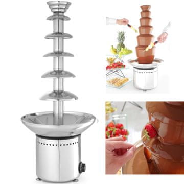 Hendi Fontana za čokoladni fondue, 6 razina, čelik, 300 W - 274163