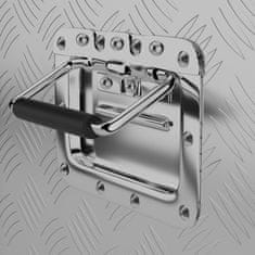 MSW Zaključavajuća aluminijska transportna kutija za alat 150 l 124 x 38,5 x 38,5 cm
