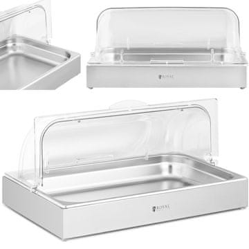 Royal Catering Vitrina za doručak s rolltop poklopcem GN 1/1 8,5 l