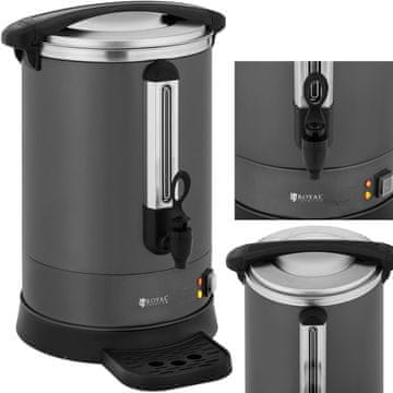 Royal Catering Aparat za kavu/čaj s slavinom i posudom za kapanje 14 l 1400 W sivi