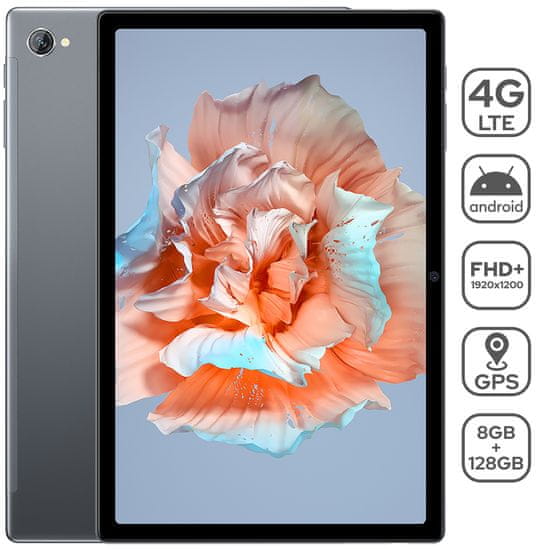 Blackview TAB 15 tablet, 26,67 cm, 8GB, 128GB, FHD+, LTE, siva