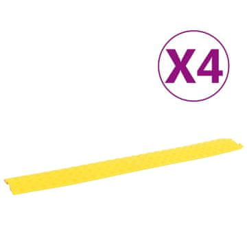 Vidaxl Rampe za kablove, 4 kom, 98,5 cm, žute