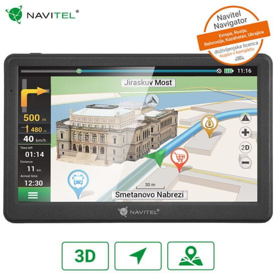Navitel MS700 GPS navigacija, baterija, 3D zaslon, informacije o vožnji, karte za cijelu Europu
