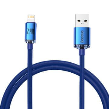 BASEUS USB - Lightning kabel za brzo punjenje i prijenos podataka 1,2 m plavi