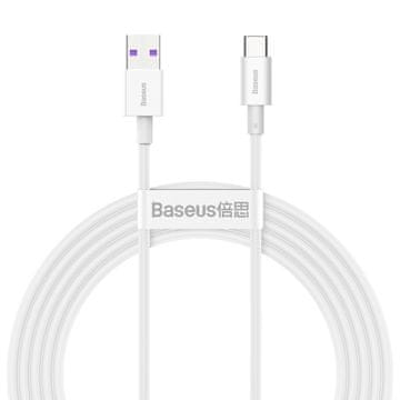 BASEUS Superior USB - USB-C 66W 6A 2m kabel - bijeli