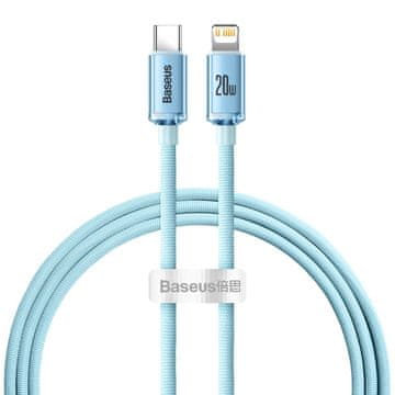 BASEUS USB-C kabel za iPhone Lightning s brzim punjenjem 20W 1,2 m plavi