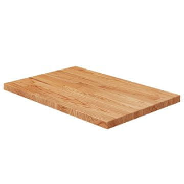 Vidaxl Kupaonska Radna Ploča Svijetlosmeđa 60x40x2,5 cm Masivno Drvo