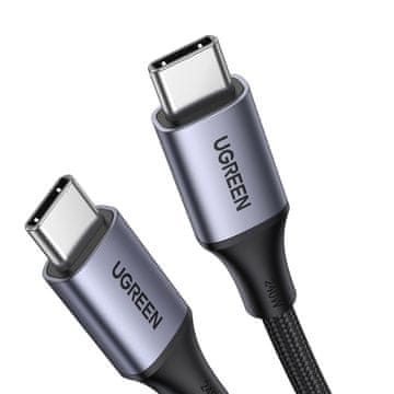 Ugreen USB-C Napajanje 240W 5A 2m Pleteni kabel Sivi