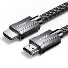 Ugreen HDMI 2.1 8K 4K 3D 48Gbps HDR VRR QMS ALLM eARC QFT kabel 2 m sivi