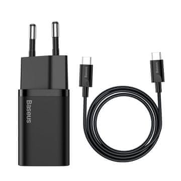 BASEUS 25W PD QC 3A BRZI ZIDNI PUNJAČ S 1M USB-C KABELOM