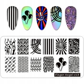 BORN Pločica za žigosanje noktiju Finger Angel - V13