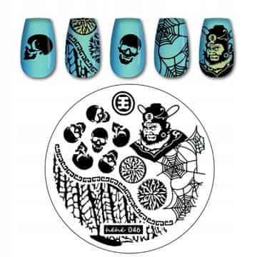 BORN Pločica za žigosanje za Nail Art hehe - 046