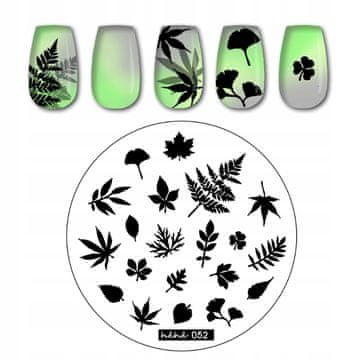 BORN Pločica za žigosanje za Nail Art hehe - 052