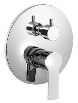 Bruckner BARON podžbukna miješalica za tuš, 2 izlaza, kromirana završna obrada