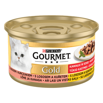 Gourmet GOLD losos i piletina u soku 12x85 g