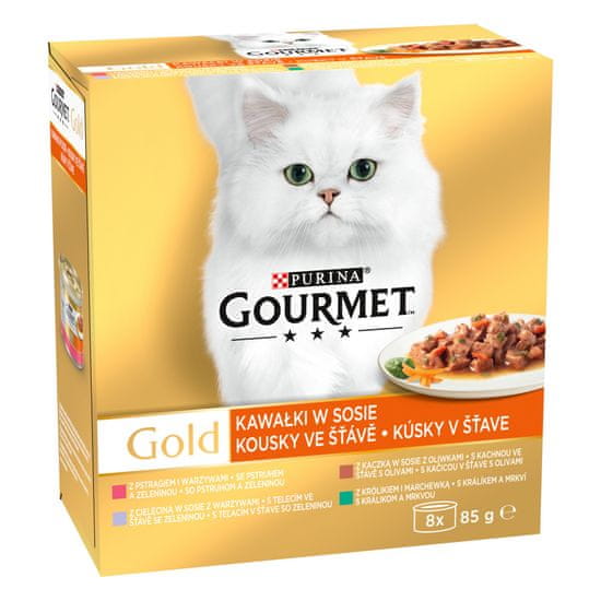 Gourmet Gold komadi mesa u umaku 12 x (8 x 85 g)