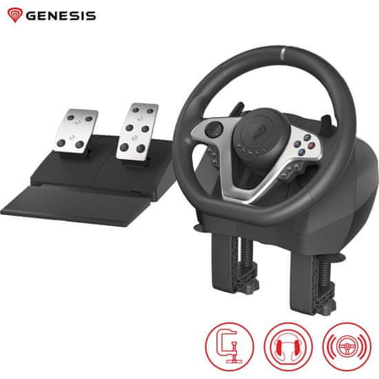 Genesis Volan za igre Seaborg 400, USB, PS4/PS3/PC/Nintendo/Xbox One/Xbox 360