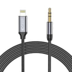 Tech-protect Ultraboost kabel Lightning / 3.5mm jack 1m, crno