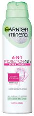 Garnier Mineral 6-u-1 Protection sprej protiv znojenja, Cotton Fresh, 150 ml