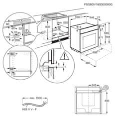 AEG BPE742380B ugradbena pećnica