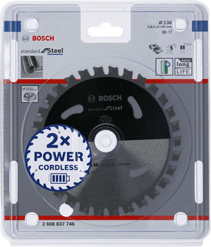 BOSCH PILA ZA STANDARDNI ČELIK 136x20x30 S AKUMULATOROM