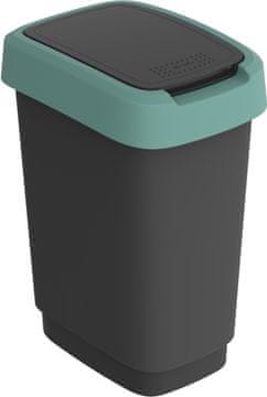Rotho Rotho TWIST Koš za Otpad 10L, Kremasto Zeleni, Plastika
