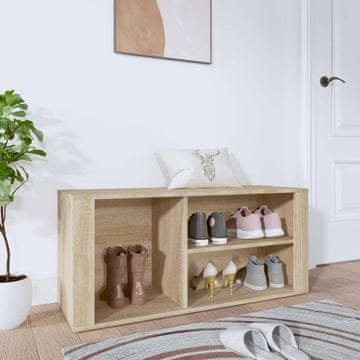 Vidaxl Ormarić za cipele Sonoma hrast 100x35x45 cm