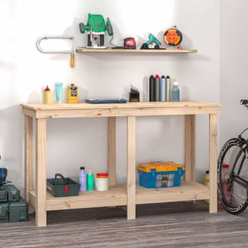 Vidaxl Radni stol, 140x50x80 cm, Masivno borovo drvo