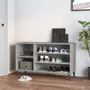 Vidaxl Ormarić za cipele, sivi hrast sonoma, 102 x 36 x 60 cm