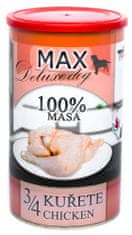 FALCO MAX Deluxe konzerve za odrasle pse, 3/4 piletina, 8x 1200 g