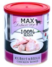 FALCO MAX Deluxe konzerve za odrasle pse, pileća krilca, 8x 800 g